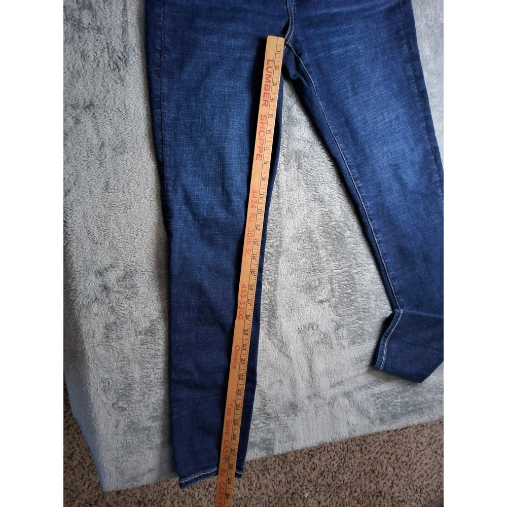 American Eagle Next Level Stretch Jegging Dark Wash Skinny Jeans Womens 10 Long - Picture 5 of 11
